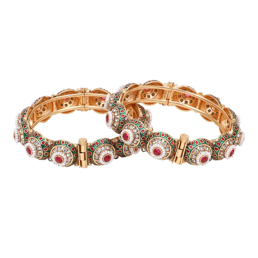 👑 Queenura™ Fancy Meenakari Dailywear Bracelet