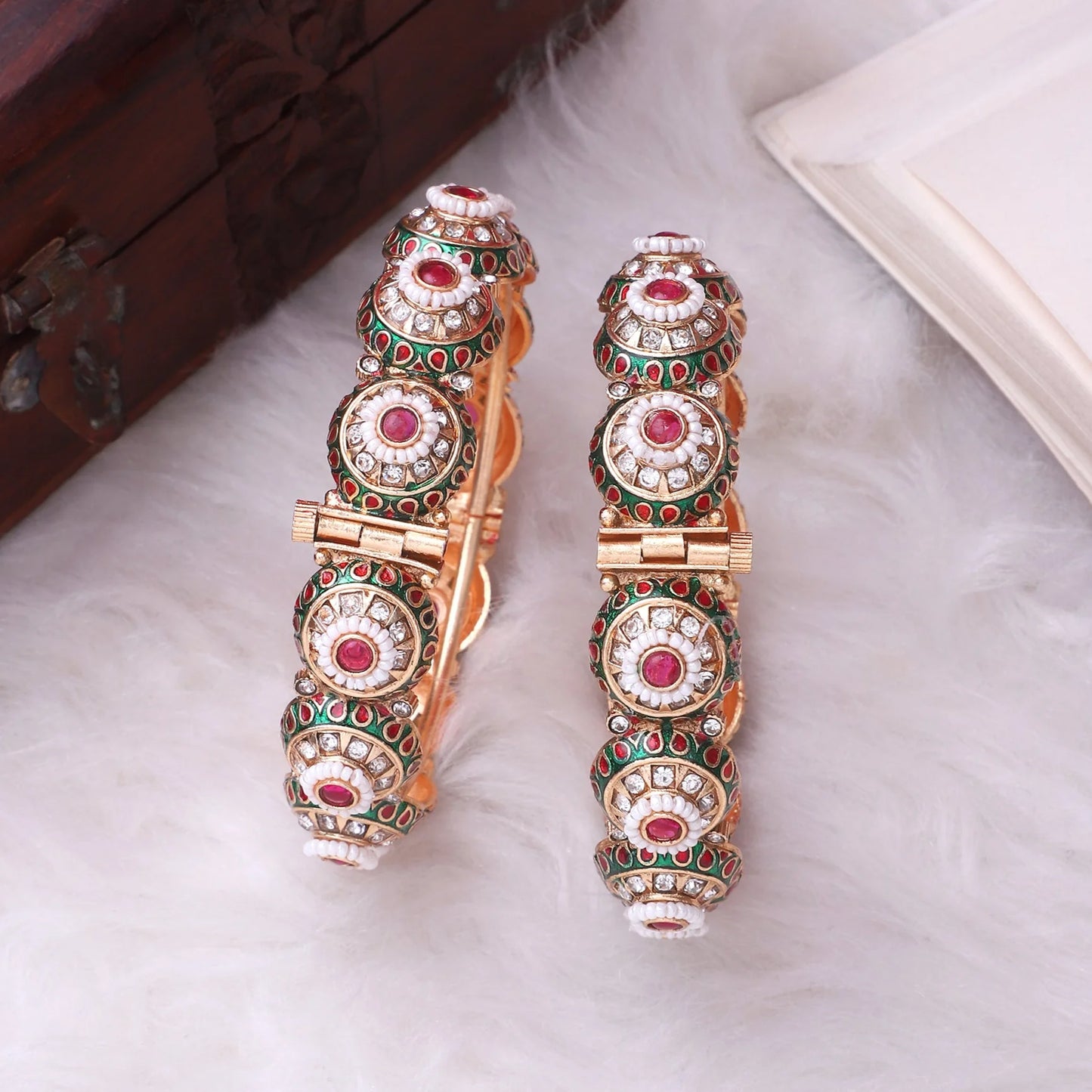 👑 Queenura™ Fancy Meenakari Dailywear Bracelet