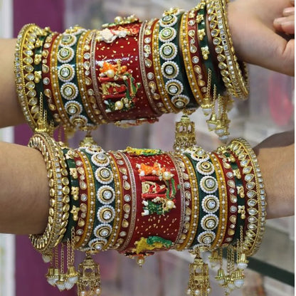👑 Queenura Royal Doli Rajwadi Chura Set 👑