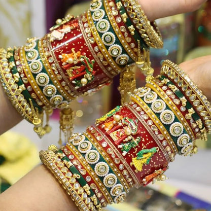 👑 Queenura Royal Doli Rajwadi Chura Set 👑