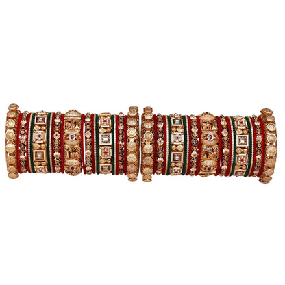 👑 Queenura Premium Rajwadi Wedding Chura 👑